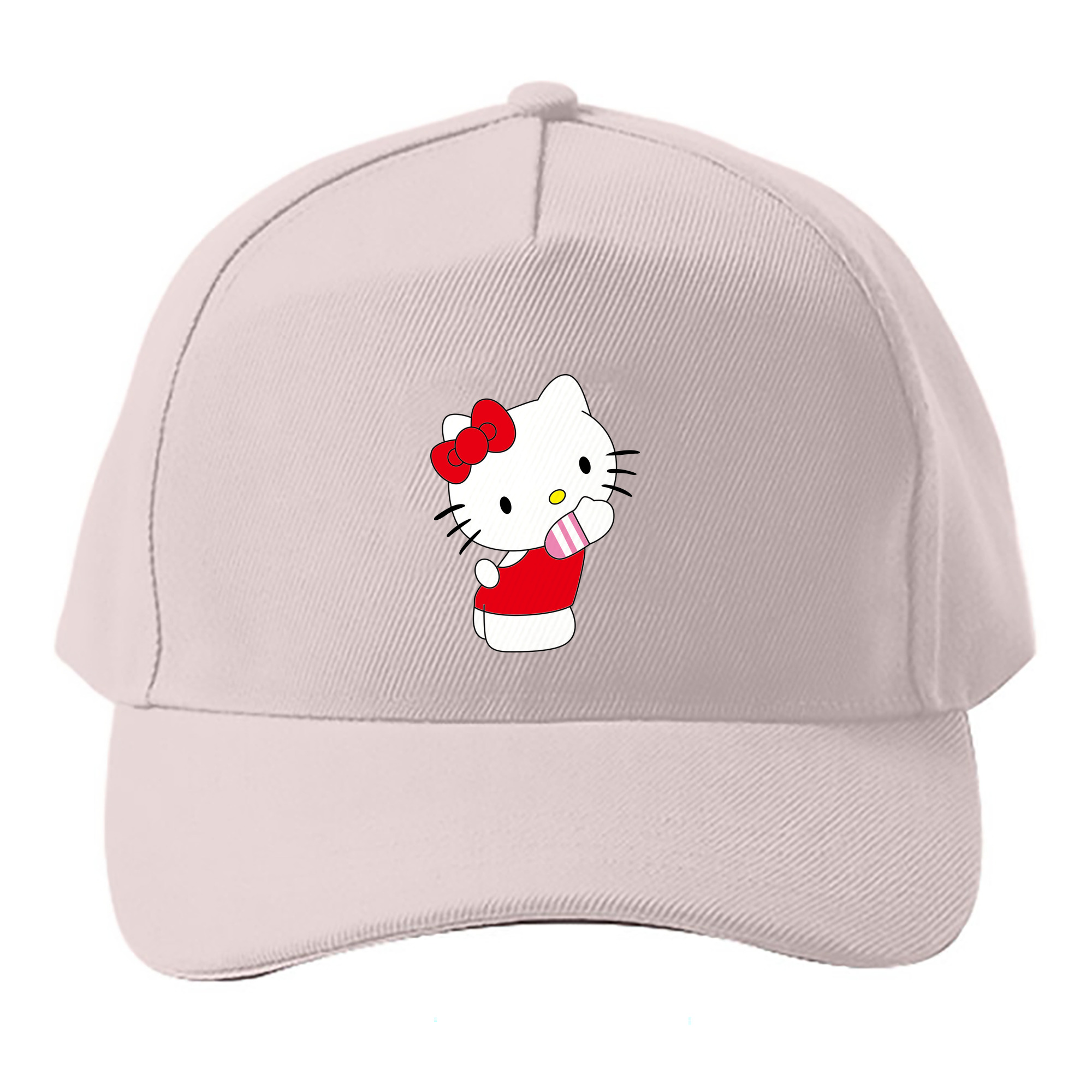 （画像用） Hello Kitty ハローキティ ベースボールキャップ 綿100％ 男女兼用 帽子 スポーツ